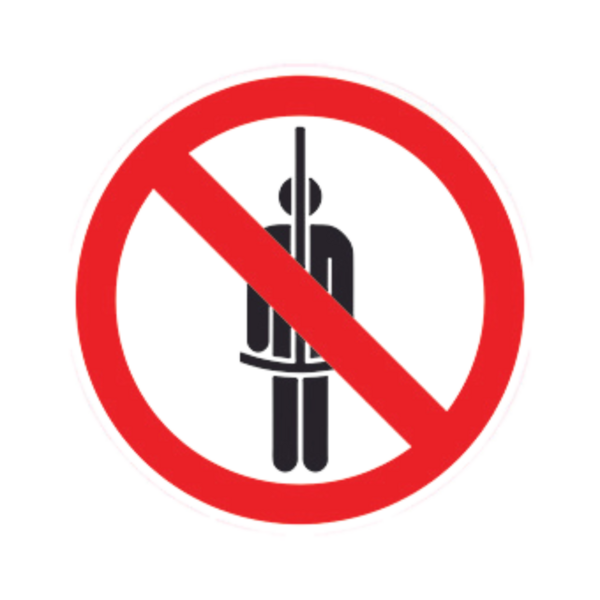 Balise Sticker Interdit d'enfourcher BALI-STI103